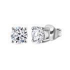 LUXURIANT DIAMOND - Lab Grown Diamant VS-GH SGL zertifiziert Ohrringe 925 Silber rhodiniert ca. 0.50 ct