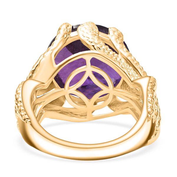 Afrikanischer Amethyst Ring Messing (Größe 17.00) ca. 9,76 ct image number 6