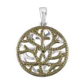 Grüner Diamant Anhänger Messing