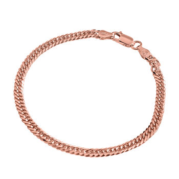 Doppeltes Panzer-Kettenarmband, 19 cm