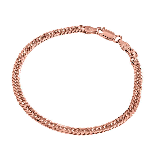 Doppeltes Panzer-Kettenarmband, 19 cm