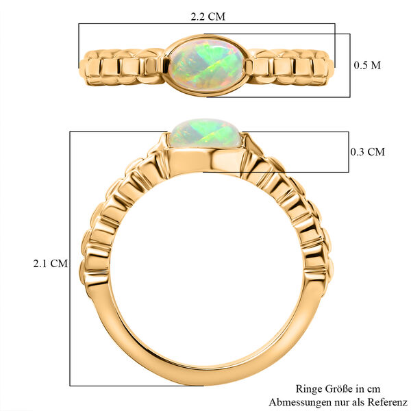 AA natürlicher äthiopischer Welo Opal-Ring- 0,33 ct. image number 8