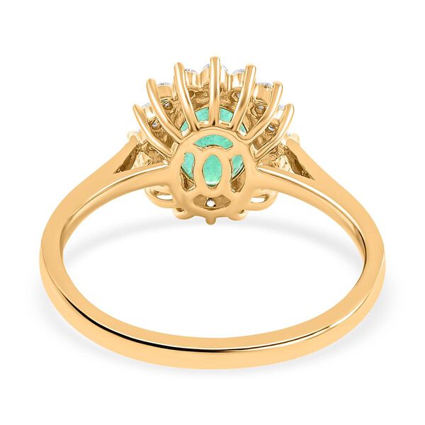 AAA Kagem sambischer Smaragd und Diamant Ring in 585 Gold - 2,18 ct. image number 4