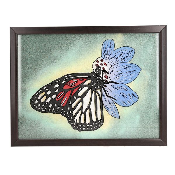 Handgefertigte Edelstein Schmetterlings-Malerei , Schmetterling