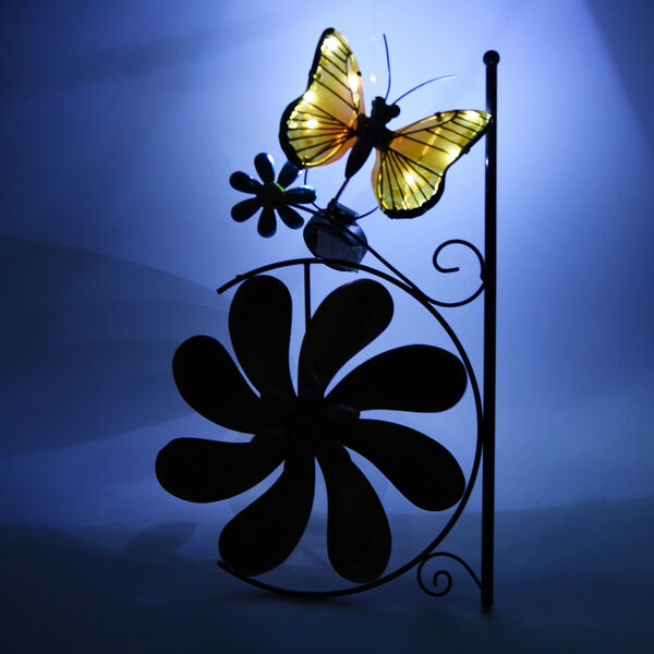 Windspiel Schmetterling, Gr&ouml;&szlig;e: 28x7x117 cm, Mehrfarbig image number 2