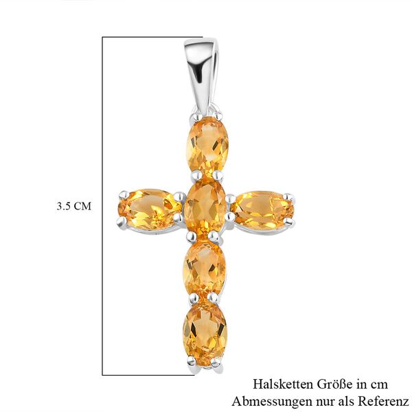 Citrin Kreuz Anhänger - 2,65 ct. image number 6