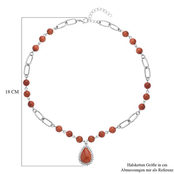 Goldfluss Collier, ca. 45 cm, silberfarben ca. 76,00 ct image number 4