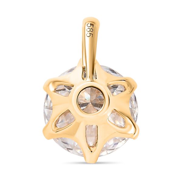 Moissanit Anhänger in 585 Gold - 2,17 ct. image number 6