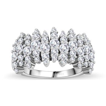 Moissanit Ring, ca. 1,61 ct