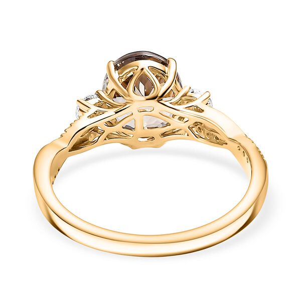 LUXORO AAA Turkizit, Wei&szlig;er Diamant Ring 585 Gold (Gr&ouml;&szlig;e 19.00) ca. 4,17 ct image number 4