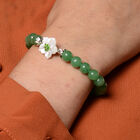 JARDIN-KOLLEKTION - Perlmutt und Grüne Jade, natürlicher Chromdiopside Armband, 19 cm, 925 Silber rhodiniert ca. 98,80 ct image number 2