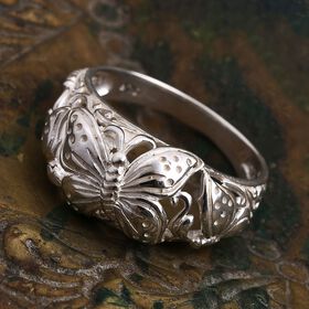 Royal Bali - 925 Silber Schmetterling Ring (Größe 16.00) ca. 4,50g