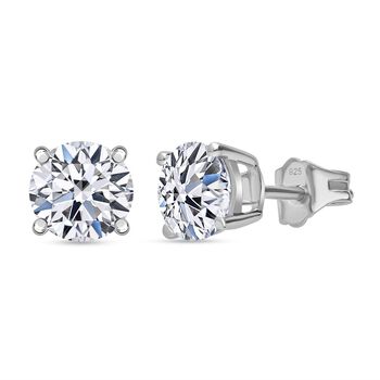 LUXURIANT VS Labor Diamant Ohrstecker, 925 Silber rhodiniert - 1,50 ct.