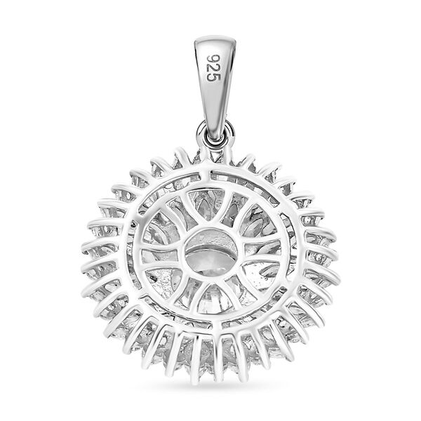 J Francis gefertigt mit SWAROVSKI- Weißer Swarovski Zirkonia Anhänger image number 5