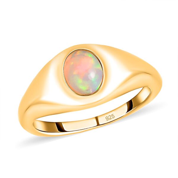 2er-Set- nat&uuml;rlicher, &auml;thiopischer Welo Opal-Ring und Anh&auml;nger - 1,15 ct. image number 4