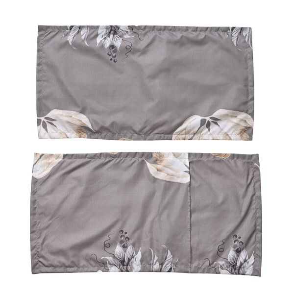 Bettwäsche-Set 6tlg. – Blumendesign, grau image number 6