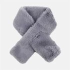 Superweicher Kunstfell Schal, 65x18 cm, Grau