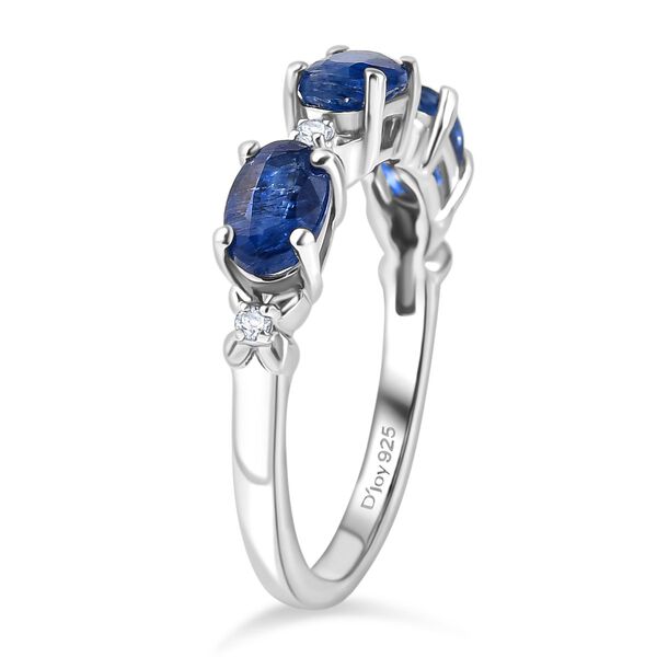 D'Joy AA Nat&uuml;rlicher Kaschmir Kyanit und Moissanit Ring - 2,13 ct. image number 4