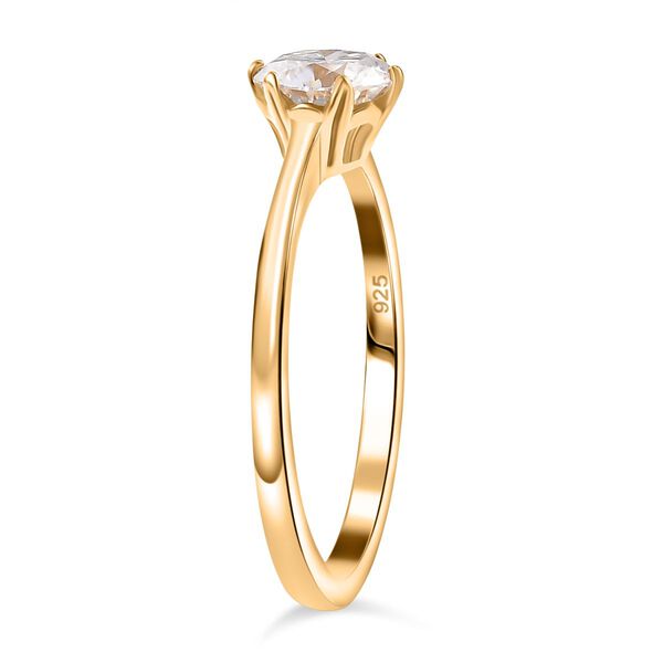 Moissanit Schmuckset, 925 Silber 750 Gelbgold Vermeil - 2,48 ct. image number 4