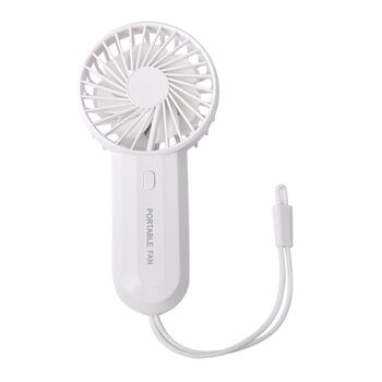 Tragbarer Mini Ventilator zwei L&uuml;fterfl&uuml;geln, Wei&szlig;