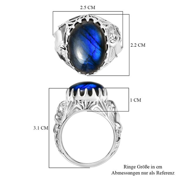 AAA Labradorit Ring - 13,25 ct. image number 6