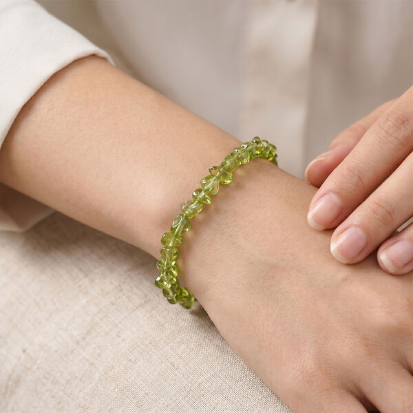 Peridot Armband ca. 18 cm 316L Edelstahl ca. 30,00 ct. image number 3
