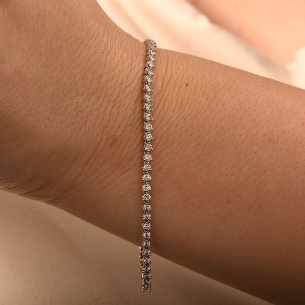 New York Kollektion - SI G-H Diamant Armband, 19 cm, 585 Wei&szlig;gold - 2 ct. image number 8