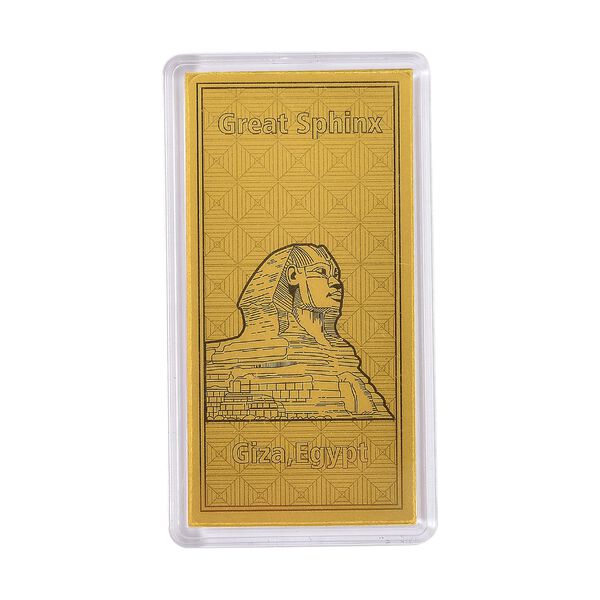 Ein Hauch von Luxus- 999er Goldplatte Große Sphinx image number 0
