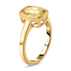 Ouro Verde-Quarz-Ring und Anhänger, 925 Silber vergoldet ca. 4.02 ct image number 4