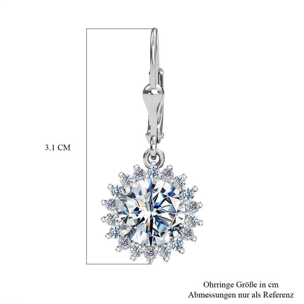 Moissanit Ohrringe - 5,76 ct. image number 6