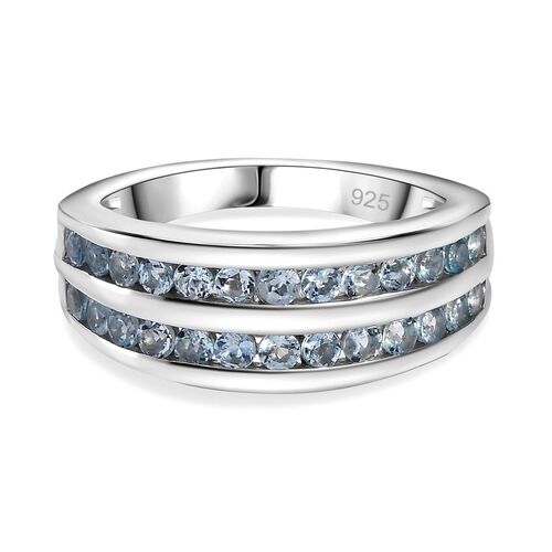Espirito Santo AAA Aquamarin Ring, 925 Silber rhodiniert, ca. 0.86 ct. image number 0
