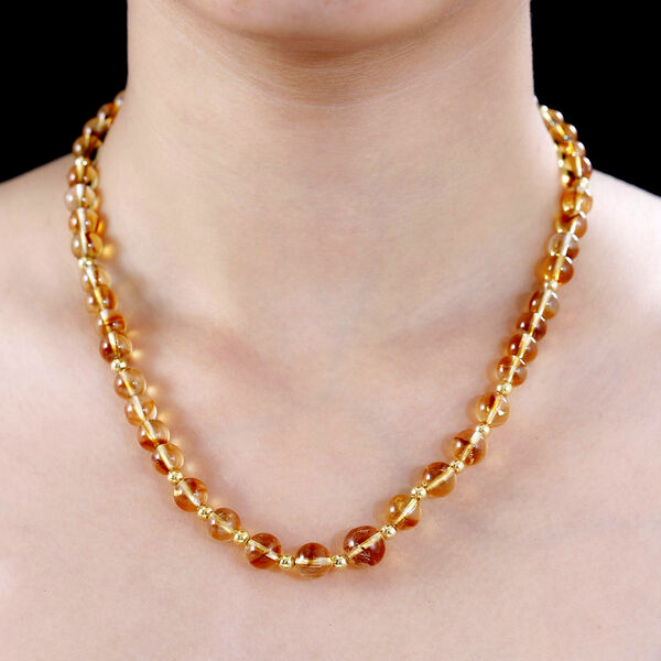 Citrin Halskette, 45 cm  - 170 ct. image number 2