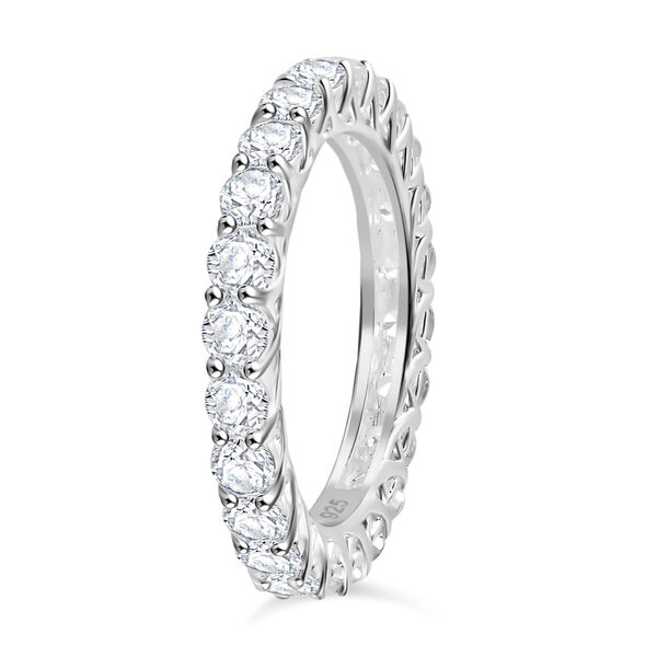 Wei&szlig;er Zirkon Ring 925 Silber (Gr&ouml;&szlig;e 17.00) ca. 4,83 ct image number 5