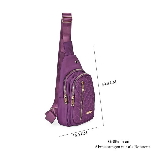 Oxford Bauchtasche, Lila image number 5