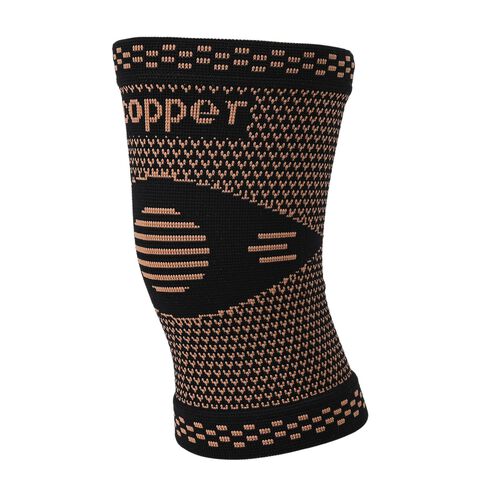 Kupfer-Komfort, Armmanschetten, Nylon-Mix, zur Unterstützung der Gelenke und zur Arthritis-Schmerzlinderung, Größe XL, Schwarz image number 0