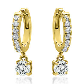 AAA Zirkonia Ohrringe Nickelfreies Messing vergoldet