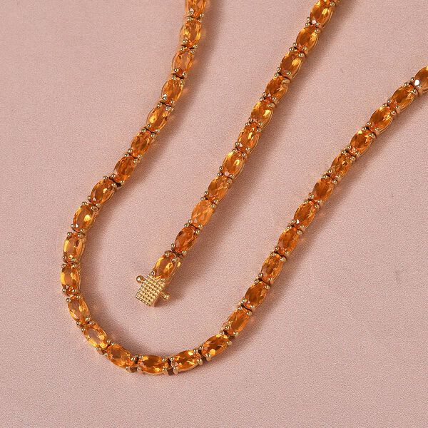 AA Salamanca Feueropal-Halskette, 45 cm - 13.43 ct image number 3