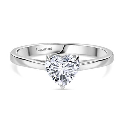 LUXURIANT DIAMANT - Lab Grown Diamant VS-EF SGL zertifiziert Ring, 950 Platin (Gr&ouml;&szlig;e 17.00) ca. 1.00 ct