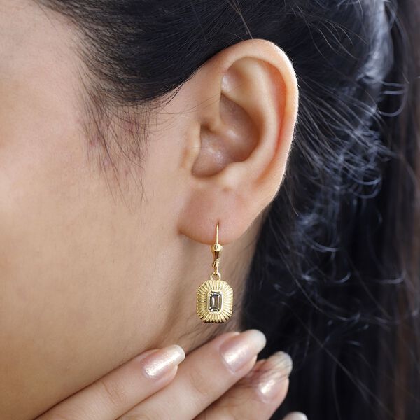 AA nat&uuml;rlicher goldener Tansanit-Ohrringe - 0,57 ct. image number 3