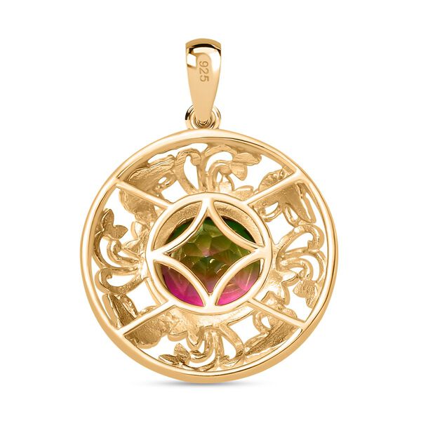 Wassermelonen Quarz Triplett Anh&auml;nger - 4,18 ct. image number 5