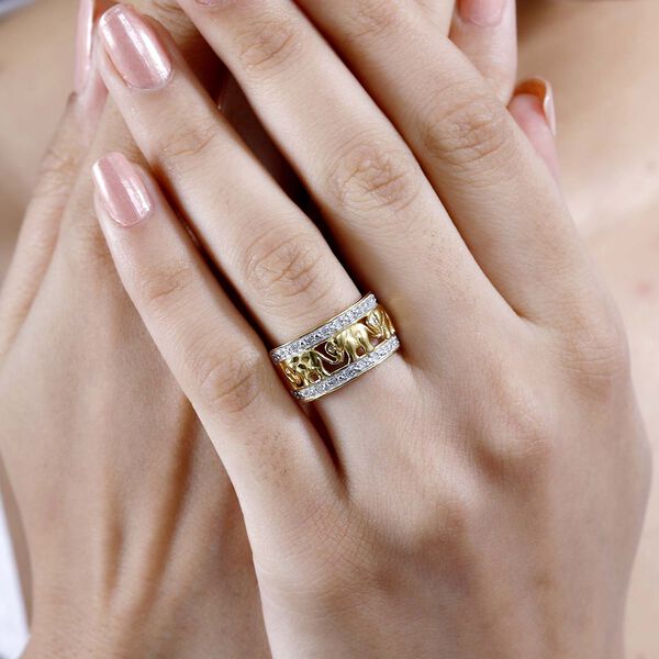 Diamant Elefant Ring - 0,21 ct. image number 2
