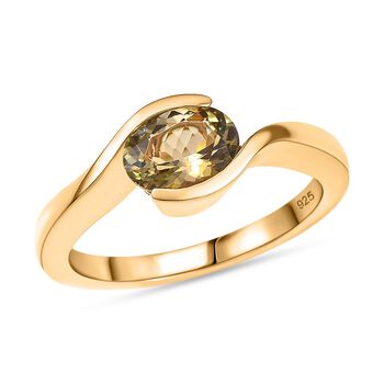 AA Nat&uuml;rlicher goldener Tansanit Ring - 1 ct.
