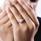 AA rosa Opal und Zirkon Ring - 2,26 ct. image number 2