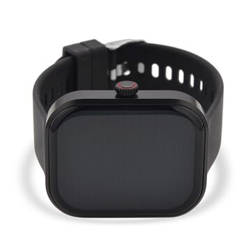 G21 Smartwatch, 2.01 Zoll HD Display, Schwarzes Silikonarmband