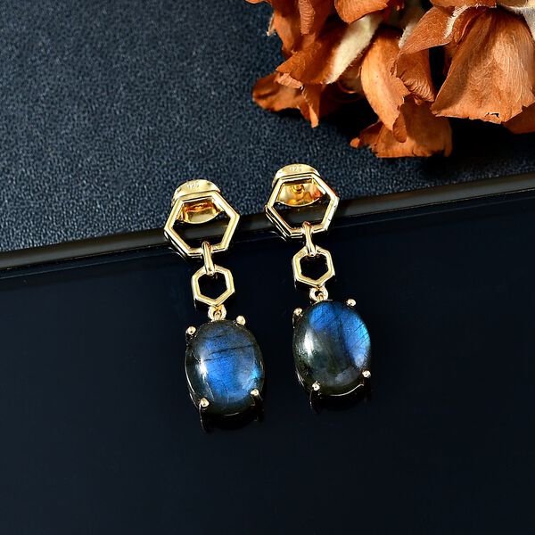 Labradorit Ohrringe - 8,58 ct. image number 2