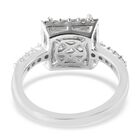 LUSTRO STELLA Hergestellt mit ZIRKONIA Ring 925 Silber Platin-Überzug (Größe 21.00) ca. 4,05 ct image number 4