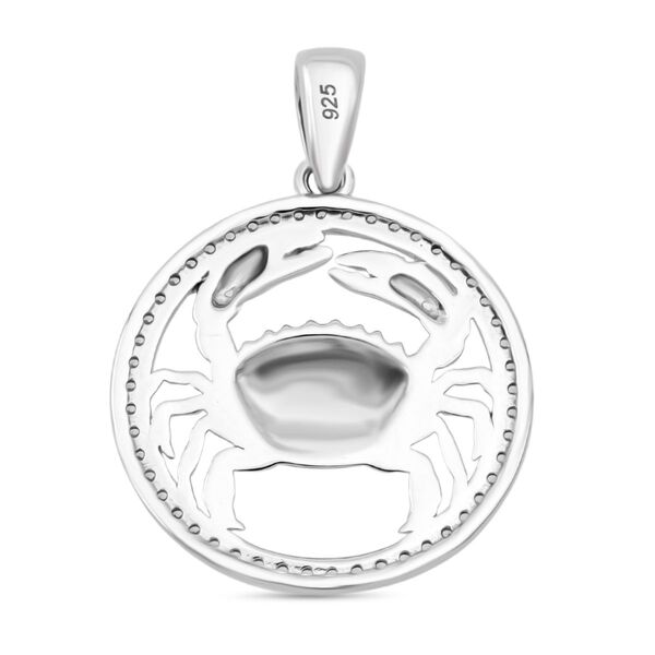 LUSTRO STELLA - Wei&szlig;er Zirkonia Anh&auml;nger 925 Silber rhodiniert image number 4