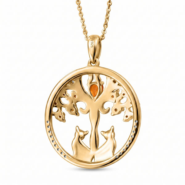 D'Joy Mehrfarbig Saphir Schmuckset ca. 50 cm 925 Silber Rhodiniert, 925 Silber Rhodiniert und 750 Gelbgold Vermeil ca. 0,72 ct. image number 4