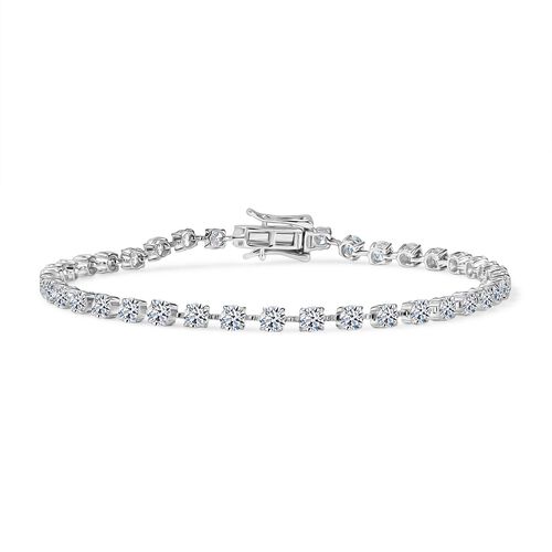 LUXURIANT DIAMOND - Lab Grown Diamant VS-EF IGI zertifiziert Armband ca. 19 cm 375 Weiß Goldca. 4.00 ct image number 0
