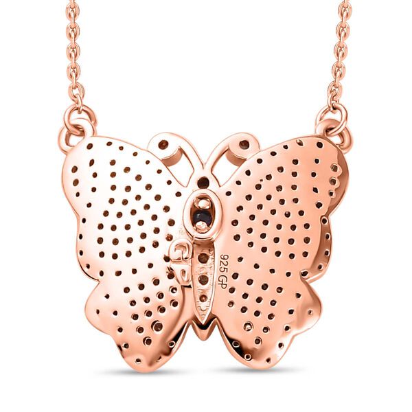 GP Kollektion - Wei&szlig;er Diamant Schmuckset 925 Silber Ros&eacute;gold Vermeil ca. 0.75 ct image number 5